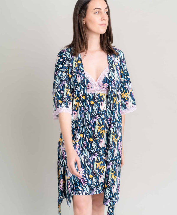Kimono in Botanical Night