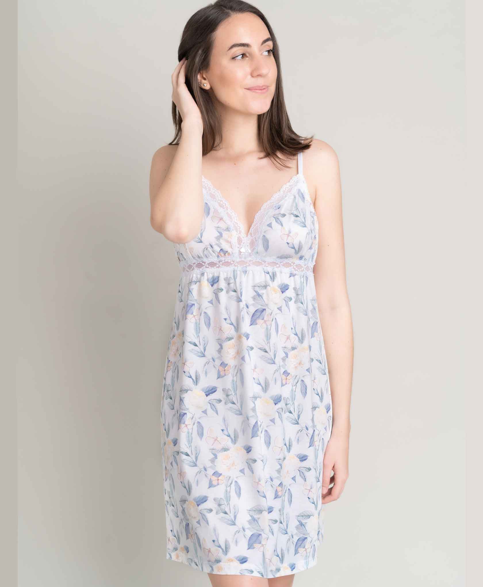 Atenas Nightgown in Yellow Rose