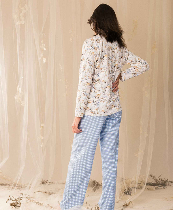 Mariana PJ Set in Venus Blue