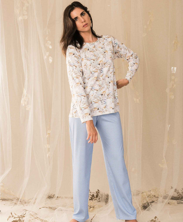 Mariana PJ Set in Venus Blue