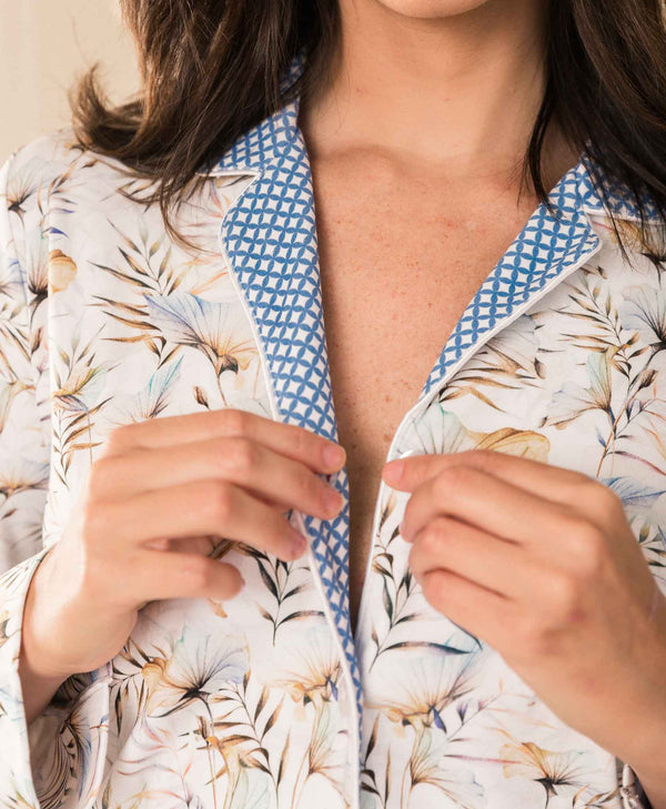 Monalisa PJ Set in Venus Blue