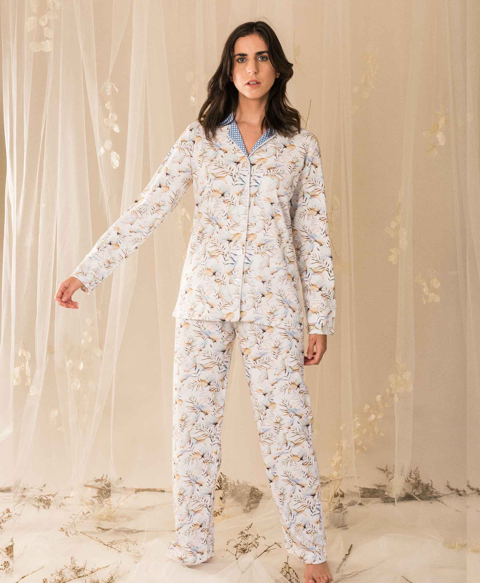 Monalisa PJ Set in Venus Blue