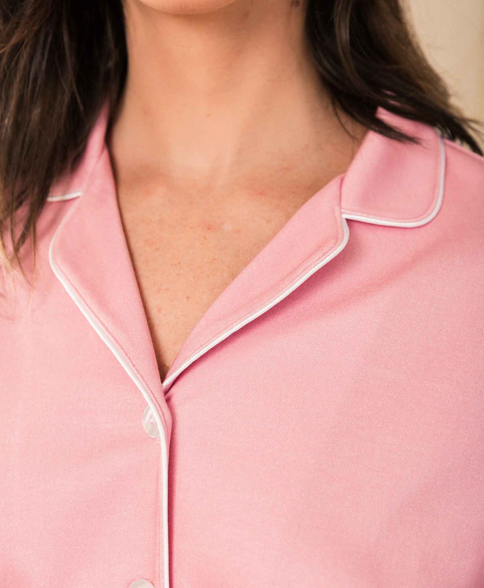 Monalisa PJ Set in Solid Pink