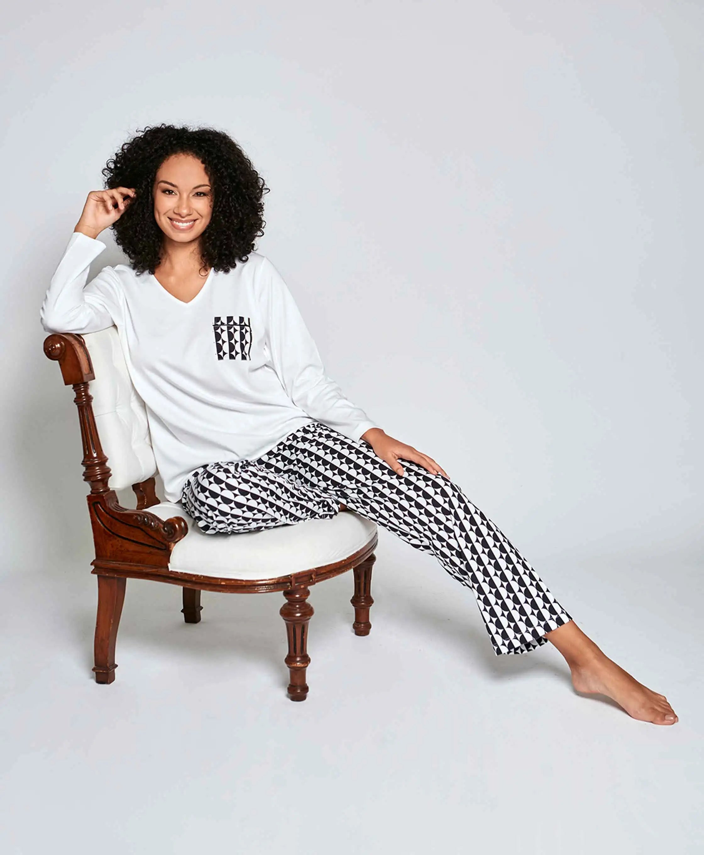 Victoria PJ Set in Yin Yang