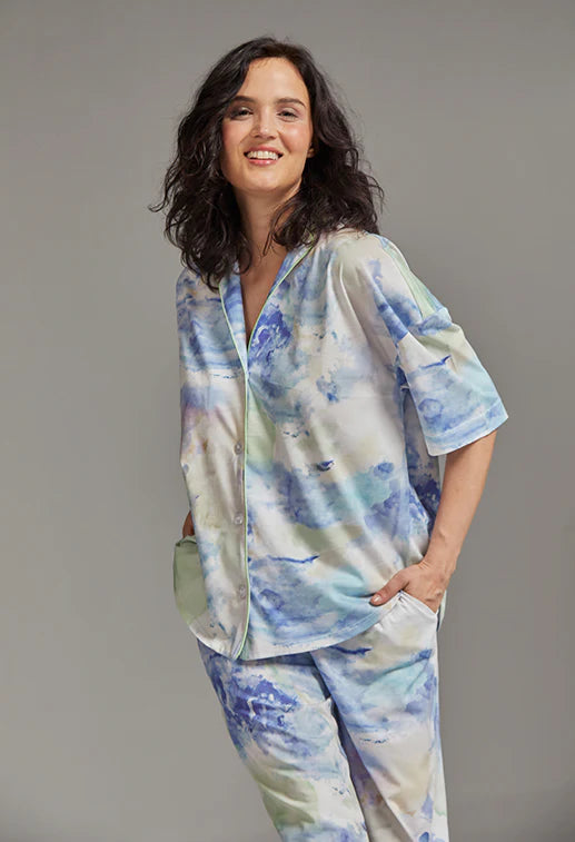 Claire Culotte PJ Set in Watercolor