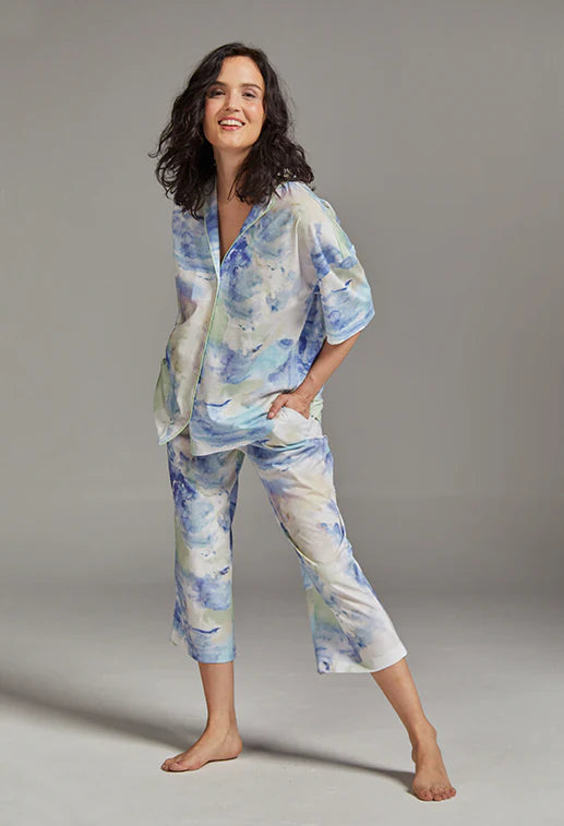 Claire Culotte PJ Set in Watercolor