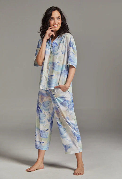 Claire Culotte PJ Set in Watercolor