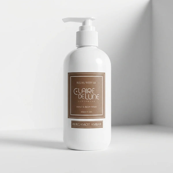 Hand & Body Wash Bergamot Amber 8oz (Calm Me)