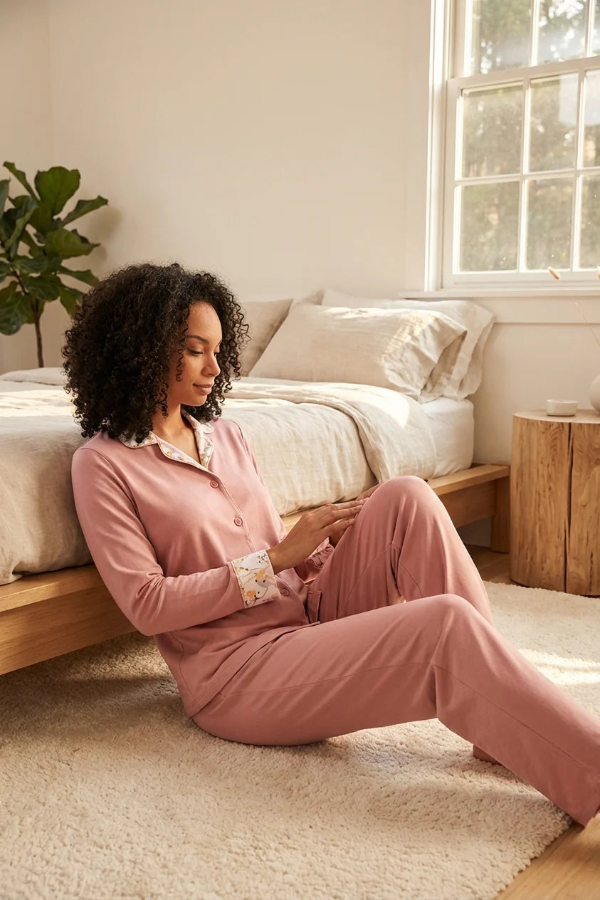 Monalisa PJ Set in Light Grape
