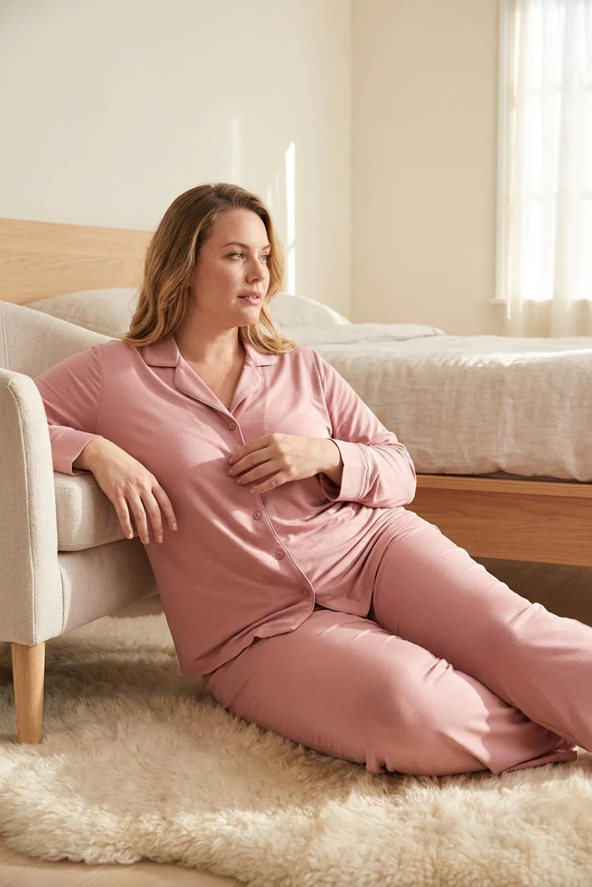 Monalisa PJ Set in Light Grape