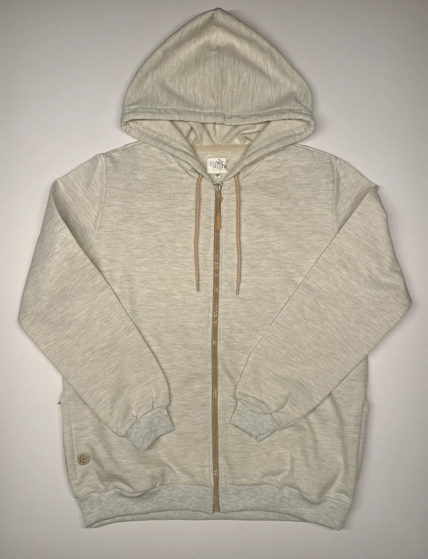 Pima Sweat Suit Set in Beige
